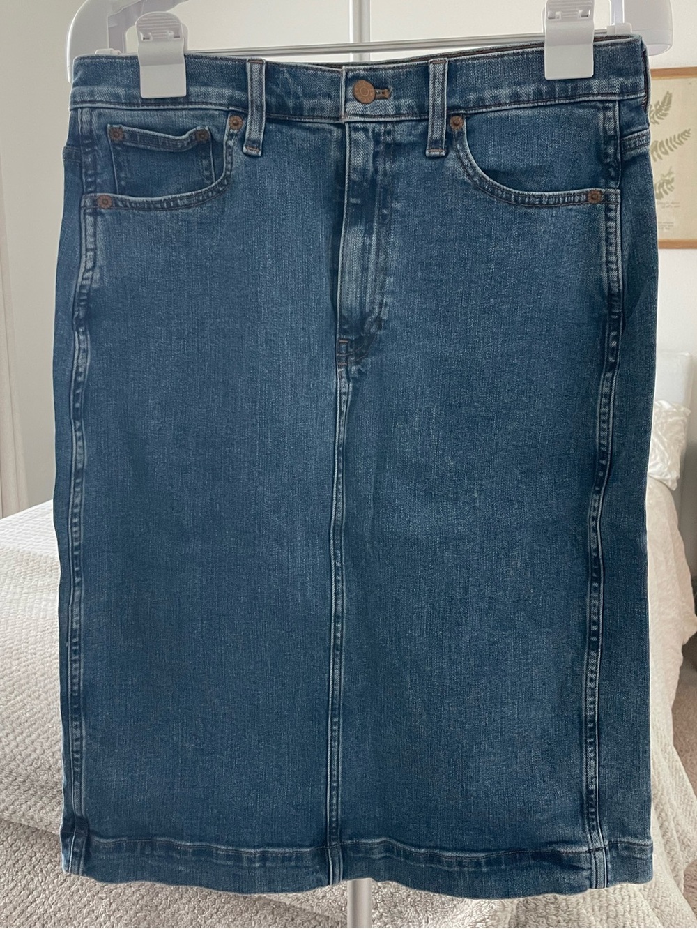 Woman’s JCrew Midi Denim Skirt